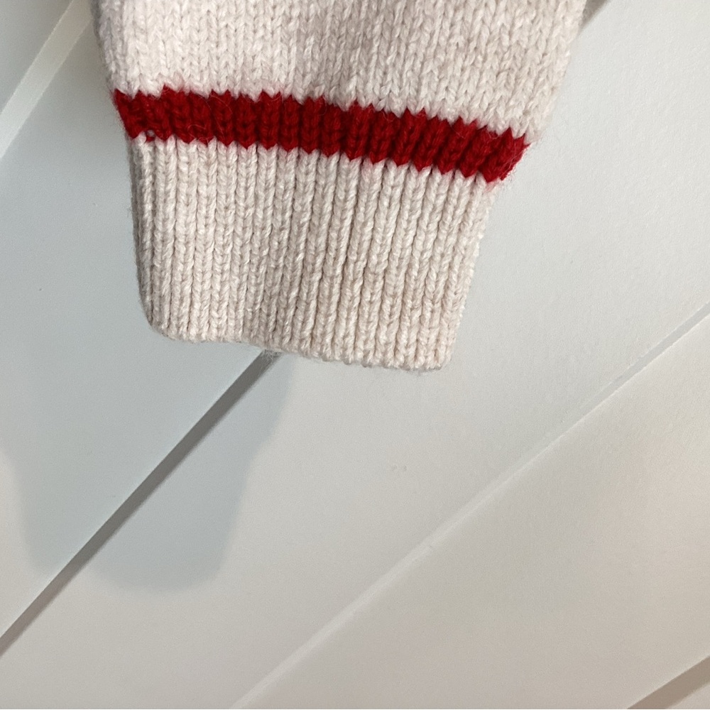 🍒Anthropologie Cherry Sweater Maeve Icon Cardigan New Small Fruit Ivory Red - Picture 11 of 15